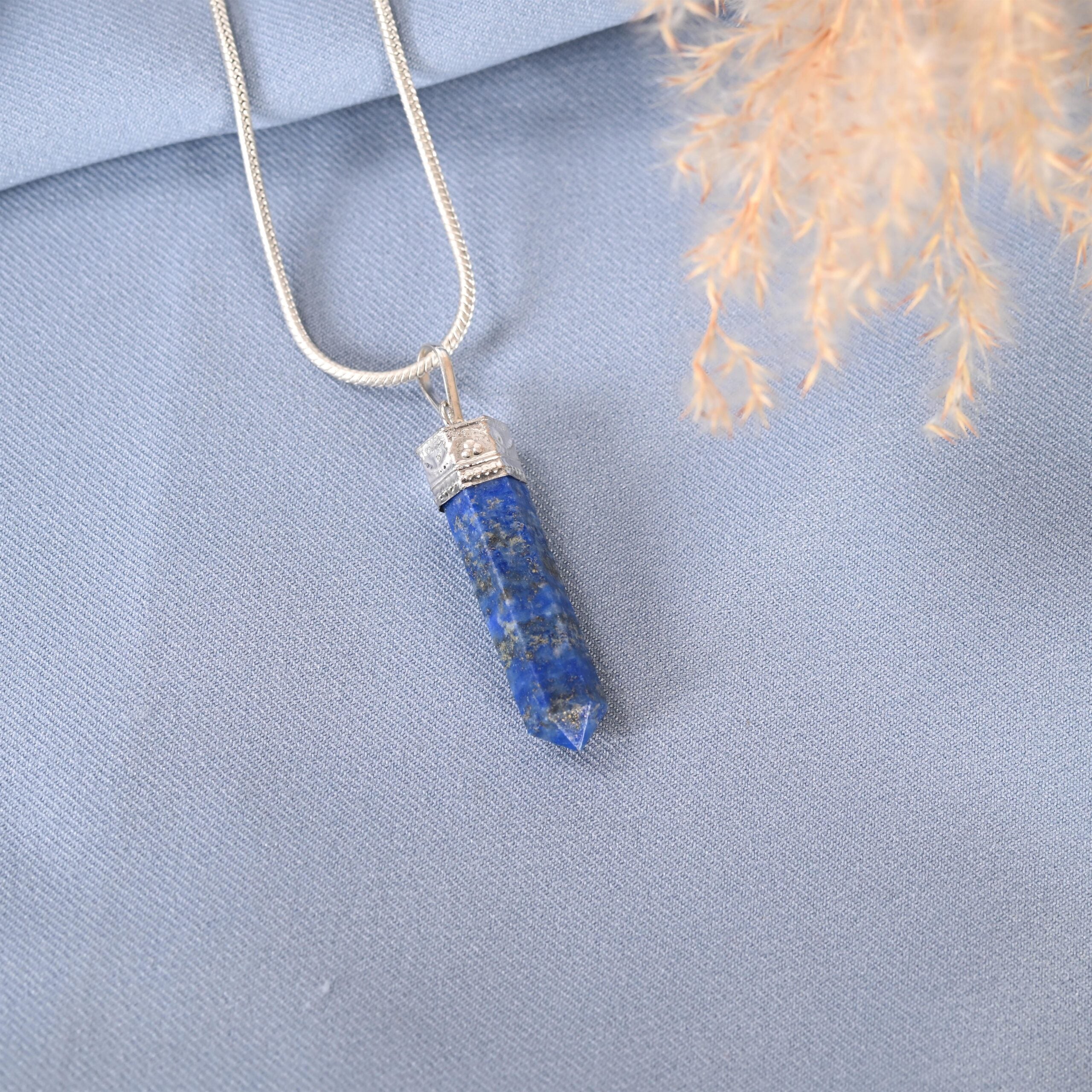 Lapis Lazuli Pencil Pendant